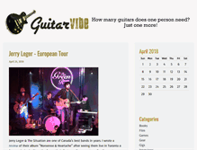 Tablet Screenshot of guitarvibe.com